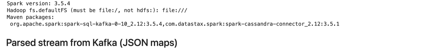 Big Data Streaming Pipeline - Spark, Kafka, Cassandra & Hadoop screenshot 17